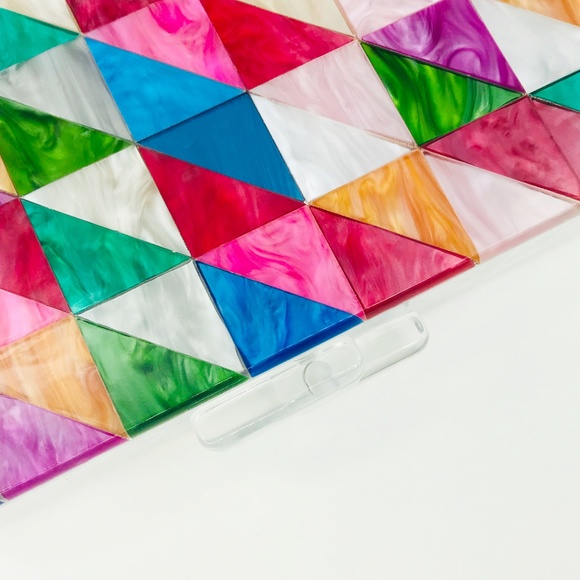 Acrylic Party Box in Triangle Multicolor - Picture 3 of 8